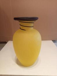 Grand vase gourde en émaux de LONGWY décor de Jean LUCE | Puces Privées