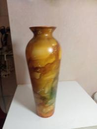 vase ancien opaline hauteur 27 cm diamètre 13 cm | Puces Privées