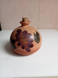 Vase ancien signé, numéroté, hauteur 13 cm x 10 cm | Puces Privées