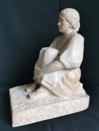Statuette en etain signé michele laude hauteur 7,5 cm | Puces Privées