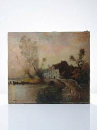 Ferdinand Humbert (1842-1934) Tableau Huile sur toile Portrait de femme 1911 | Puces Privées