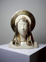 Statue xviii éme Vierge a l enfant bois polychrome tilleul louis xv 43 cms statuaire | Puces Privées