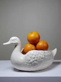 chocolatiere ancien cuivre jaune et rouge hauteur 28 cm | Puces Privées