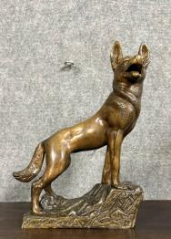 Petit buste d'homme Raku d'art émaillé vintage signé | Puces Privées
