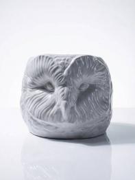 Cache-pot ajouré en faïence de Malicorne Moreau-Bourg-Joly bleu paon | Puces Privées