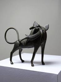 Baguier, coupelle, figurine singe en laiton vintage Dahomey Bénin Afrique | Puces Privées