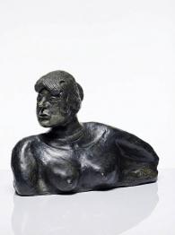 Sculpture animalière en plâtre Chien Lévrier FLORO Paris | Puces Privées