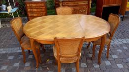 Grande Table a allonges Renaissance En chêne d'Asie brossé et polychromie | Puces Privées
