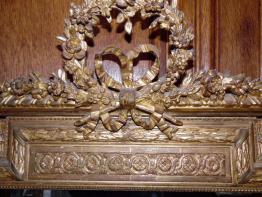 Très important miroir Louis XV de Château en bois doré vers 1850 | Puces Privées