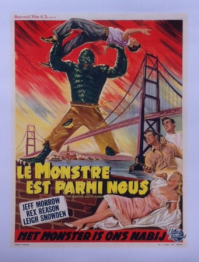 affiche originale 1935  discothèque sur le port de Saint Tropez entoilée | Puces Privées