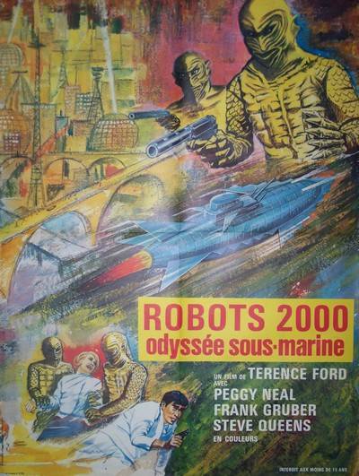 affiche cinéma Robots 2000 odyssée sous-marine, Affiches anciennes (cinéma, theâtre, publicitaire), Image | Puces Privées