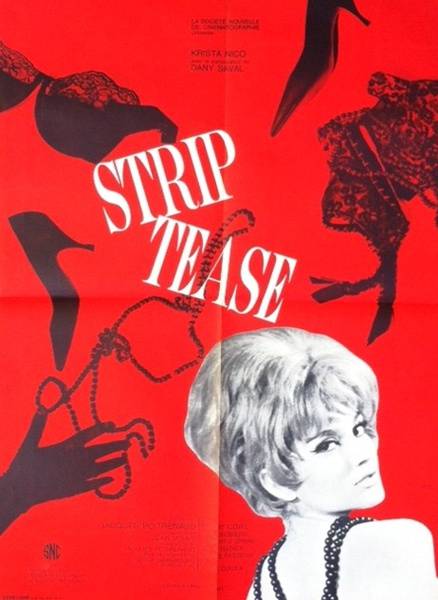 afficher cinéma ancienne originale de 1963,Strip Tease, Affiches anciennes (cinéma, theâtre, publicitaire), Image | Puces Privées