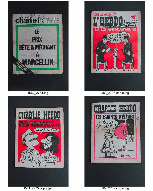 Charlie Hebdo, Hara Kiri 1970 –1971. lot de 27 numéros. Couvertures de Reiser, Wolinsky et Gébé, Revues , Livres | Puces Privées