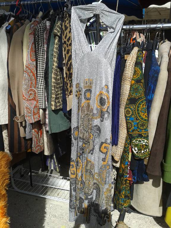 Robe longue lurex, dos nu vintage, Autres, Vêtements et accessoires | Puces Privées