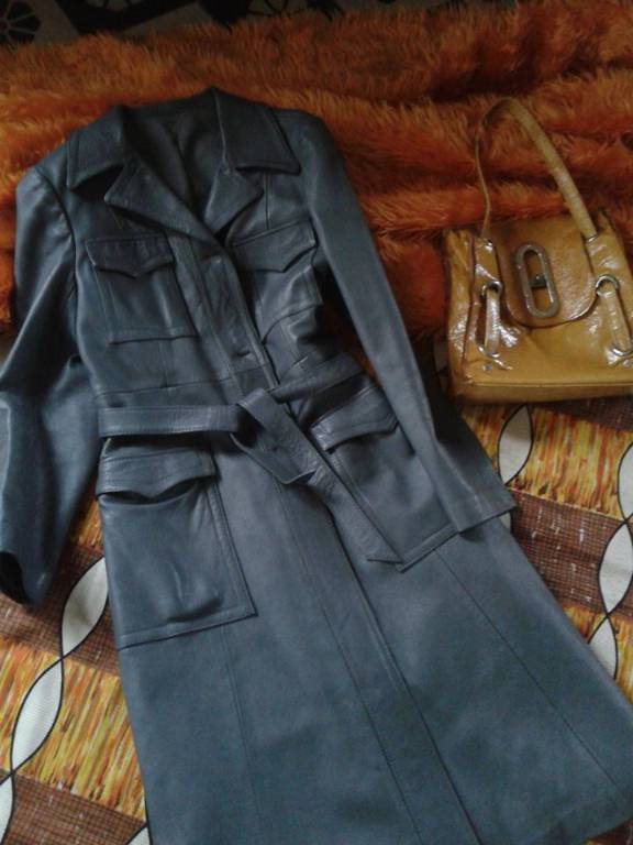 manteau cuir mi-long vintage, Cuir, Vêtements et accessoires | Puces Privées