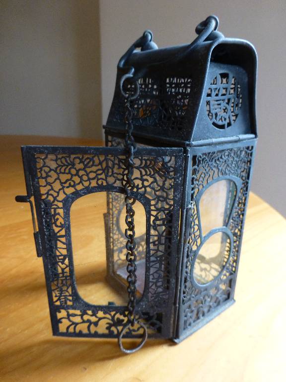 Antique Lanterne chinoise à bougie | Puces Privées