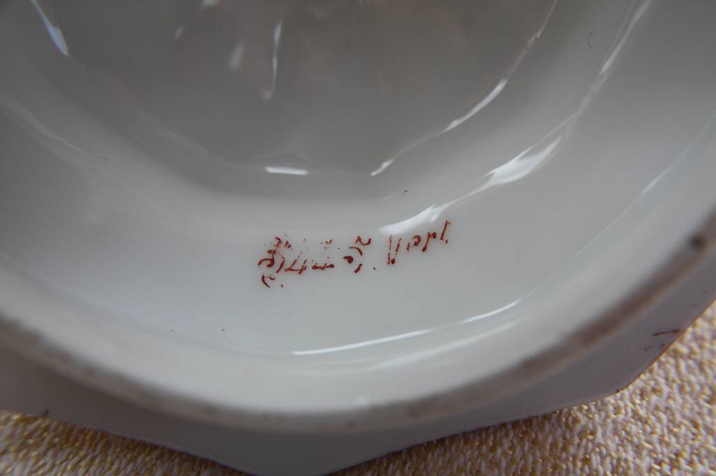 Ancien service à café en fine porcelaine de Limoges | Puces Privées