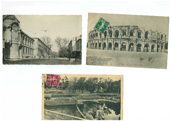 3 Cartes Postales de Nîmes | Puces Privées