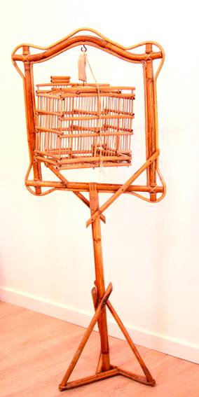 Rare cage à  oiseaux en bambou - 1930 | Puces Privées