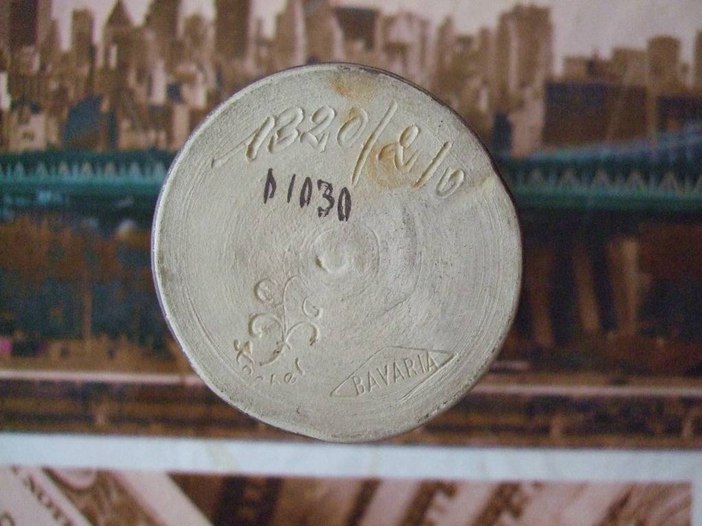 petit vase art deco bavaria céramique signé, numéroté | Puces Privées