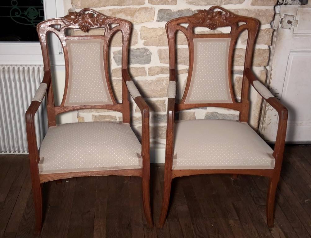 paire de fauteuils epoque art nouveau | Puces Privées