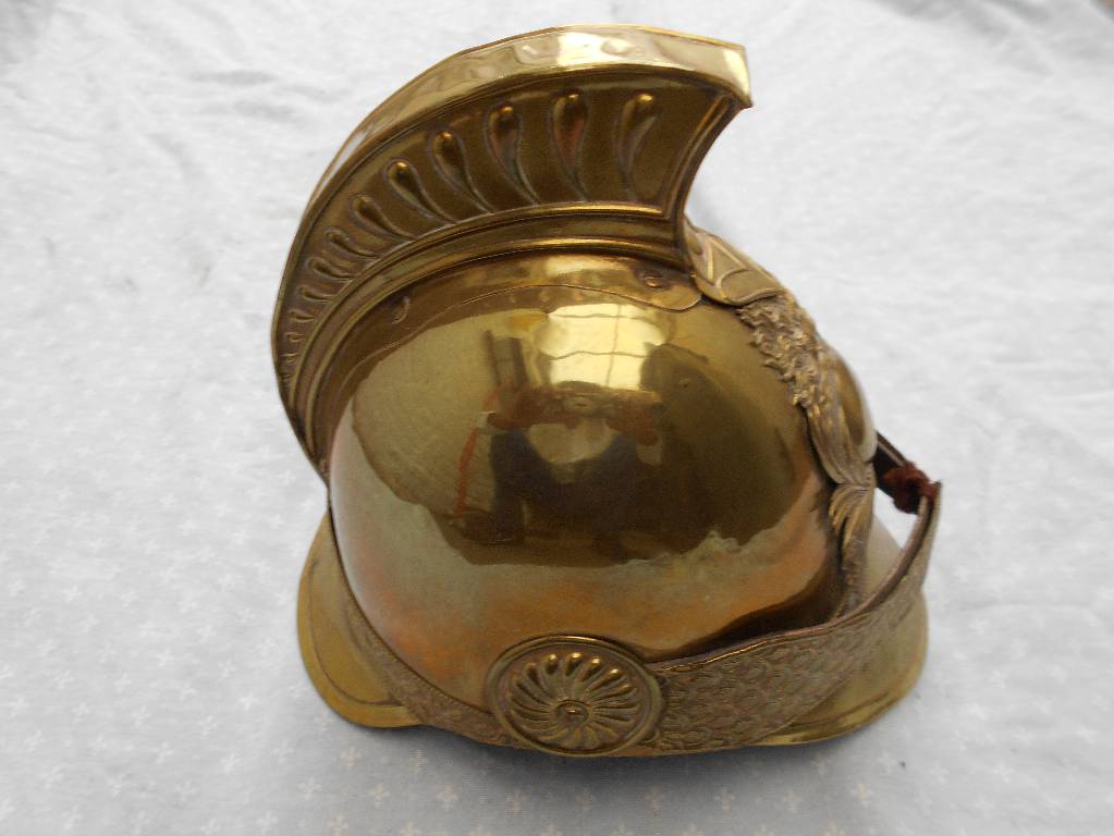 casque de troupe de sapeur pompier francais modele 1845 | Puces Privées