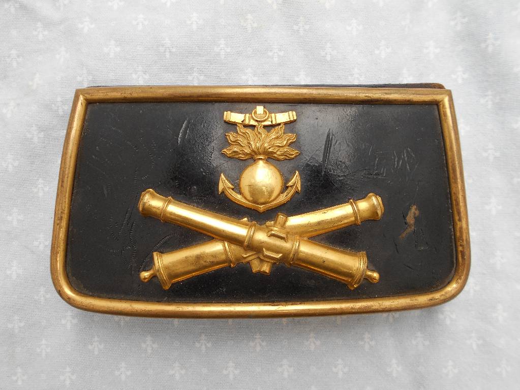 giberne de d officier de l artillerie de marine francaise modele 1845  2 empire | Puces Privées
