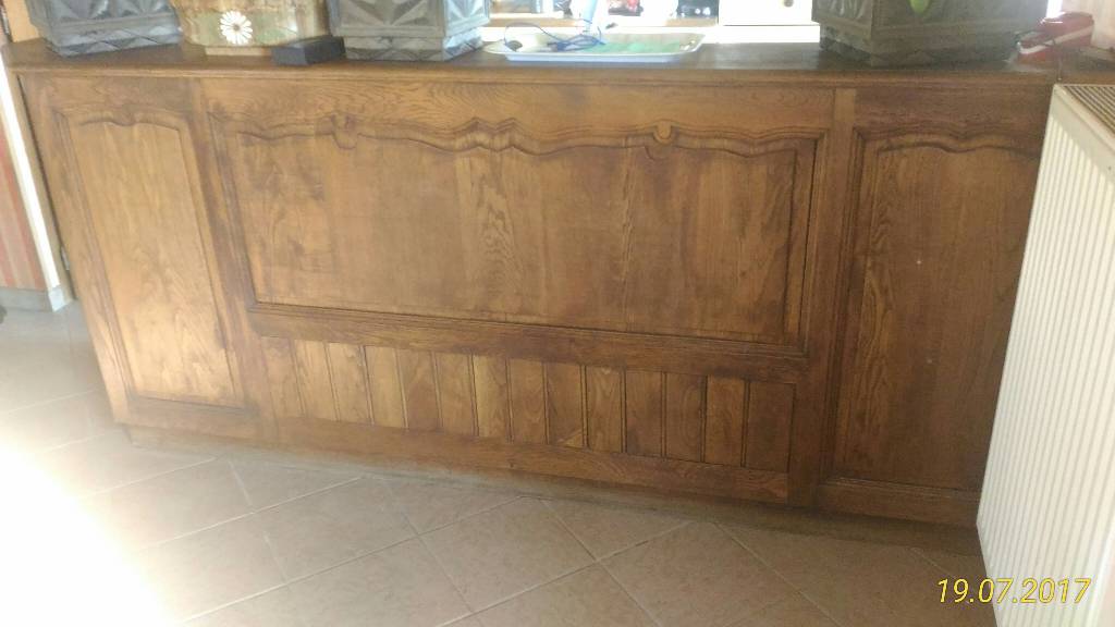 Ancien meuble / comptoir de réception hôtel | Puces Privées