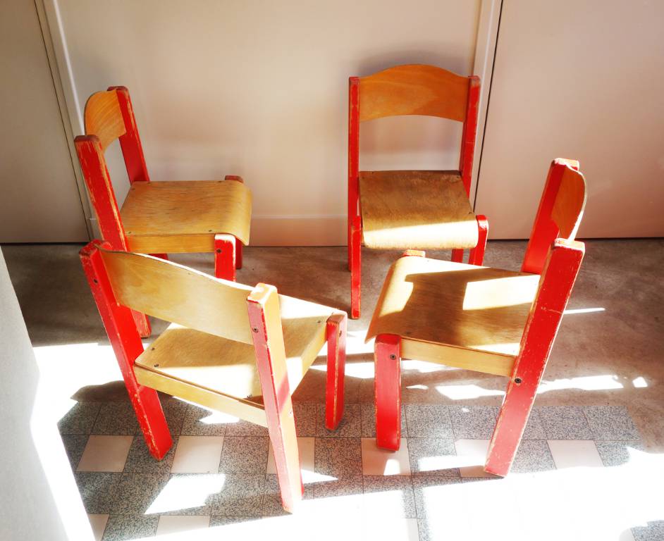 Chaises d'enfant en bois | Puces Privées
