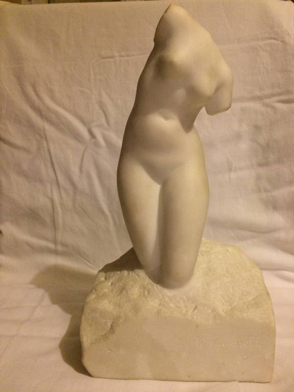 Sculpture de Femme nue en Marbre A. Gennarelli | Puces Privées