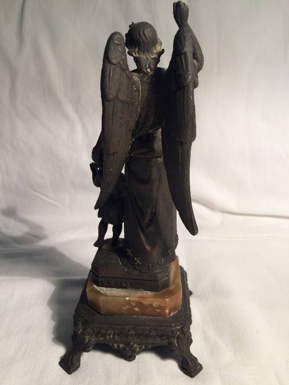 Sculpture ange et enfant Bronze | Puces Privées