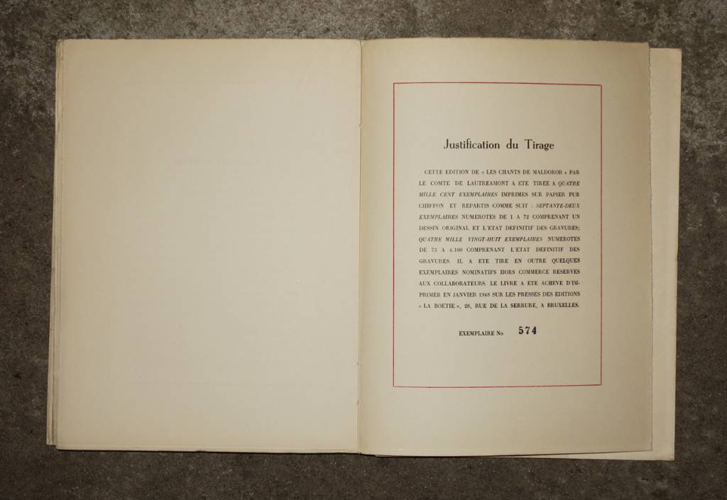 Les chants de Maldoror illustrés par Magritte | Puces Privées